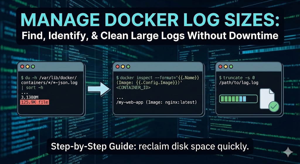 Read more about the article How to Find and Clean Large Docker Log Files